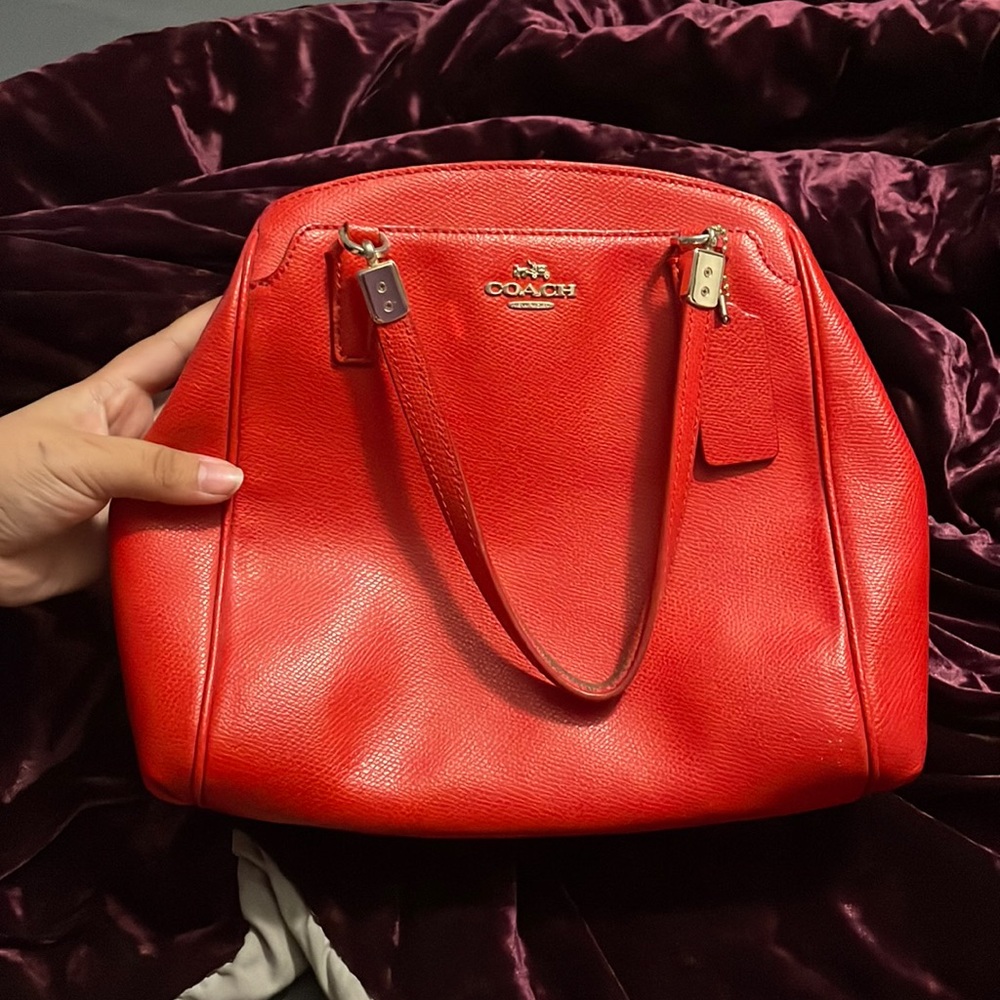Red Coach Bag